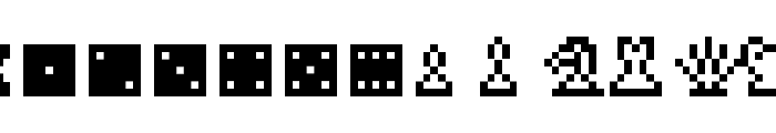 Pixel Dingbats-7 Font LOWERCASE
