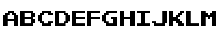 Pixel Emulator Font UPPERCASE