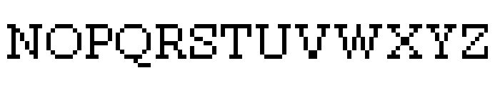 Pixel Georgia Font UPPERCASE