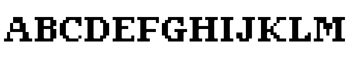 Pixel Georgia Bold Font UPPERCASE