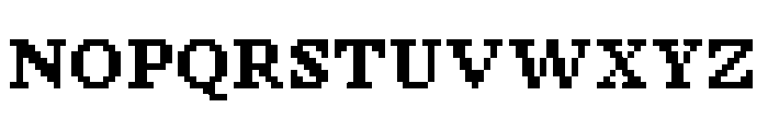 Pixel Georgia Bold Font UPPERCASE
