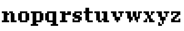 Pixel Georgia Bold Font LOWERCASE