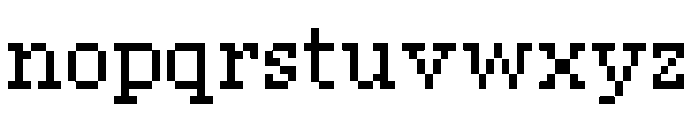 Pixel Georgia Font LOWERCASE