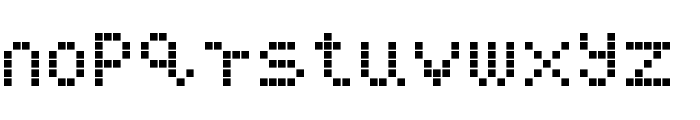 Pixel Highscore Regular Font LOWERCASE