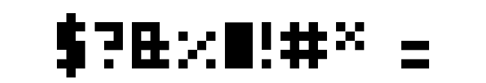 Pixel Millennium Font OTHER CHARS