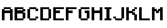 Pixel Miners Font UPPERCASE