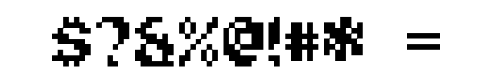 Pixel Musketeer Font OTHER CHARS