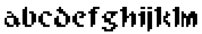 Pixel Musketeer Font LOWERCASE