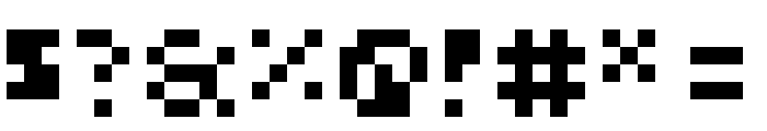 Pixel Nano Regular Font OTHER CHARS