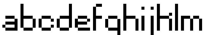 Pixel-Noir Regular Skinny Short Font LOWERCASE