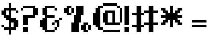 Pixel-Noir Regular Font OTHER CHARS