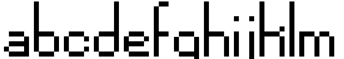 Pixel-Noir Regular Font LOWERCASE