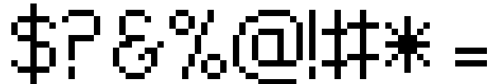 Pixel-Noir Skinny Font OTHER CHARS