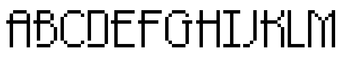 Pixel-Noir Skinny Font UPPERCASE