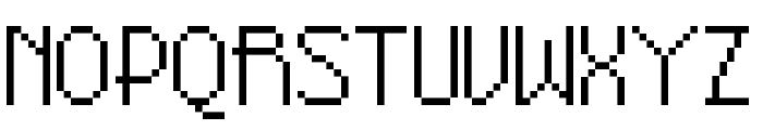 Pixel-Noir Skinny Font UPPERCASE