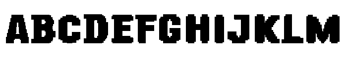 Pixel O10 Bott Regular Font UPPERCASE