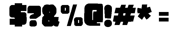 Pixel Robot Font OTHER CHARS