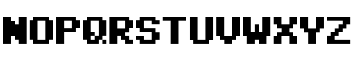 Pixel Sans Serif Condensed Regular Font UPPERCASE