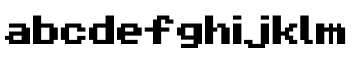 Pixel Sans Serif Condensed Regular Font LOWERCASE
