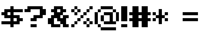 Pixel Sans Serif Regular Font OTHER CHARS