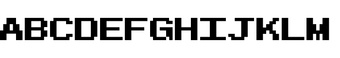 Pixel Sans Serif Regular Font UPPERCASE