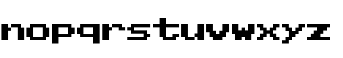 Pixel Sans Serif Regular Font LOWERCASE