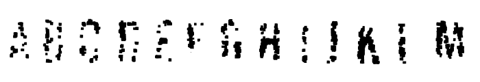 Pixel Shift Font UPPERCASE