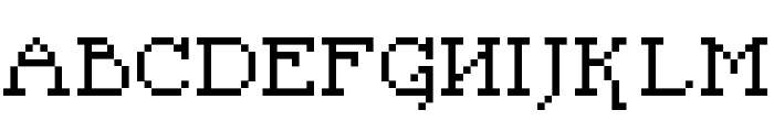 Pixel Sleigh Regular Font UPPERCASE