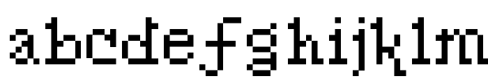 Pixel Sleigh Regular Font LOWERCASE