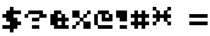 Pixel Tactical Font OTHER CHARS
