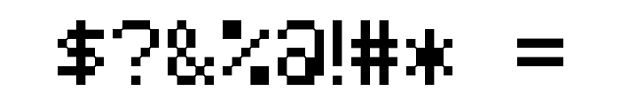 Pixel Tandysoft Font OTHER CHARS
