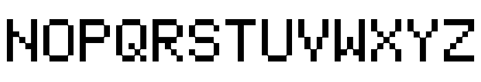 Pixel Tandysoft Font UPPERCASE