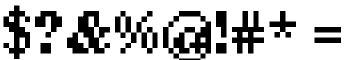 Pixel Times Bold Font OTHER CHARS