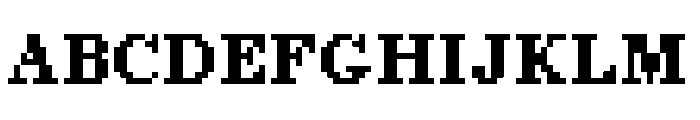 Pixel Times Bold Font UPPERCASE