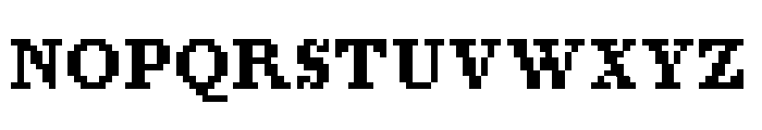 Pixel Times Bold Font UPPERCASE