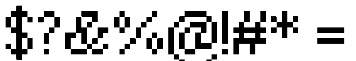 Pixel Times Font OTHER CHARS