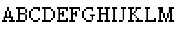 Pixel Times Font UPPERCASE