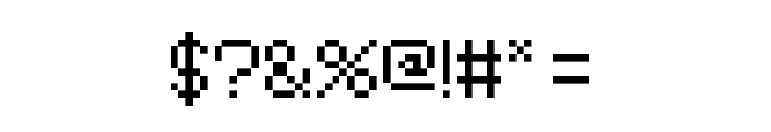 Pixel UniCode Regular Font OTHER CHARS