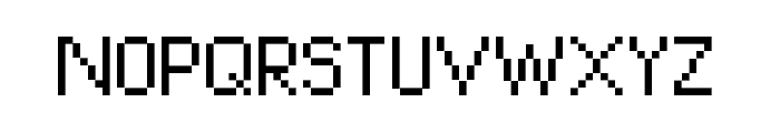 Pixel UniCode Regular Font UPPERCASE