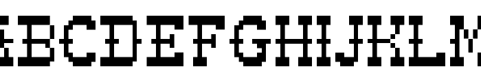 Pixel-Western Regular Font UPPERCASE