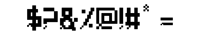 PixelBreack Bold Font OTHER CHARS