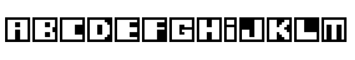 PixelCards Font LOWERCASE