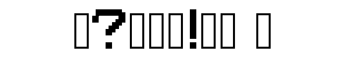 PixelChozo Font OTHER CHARS