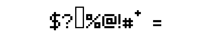 PixelCrypt Font OTHER CHARS