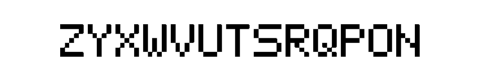 PixelCrypt Font UPPERCASE