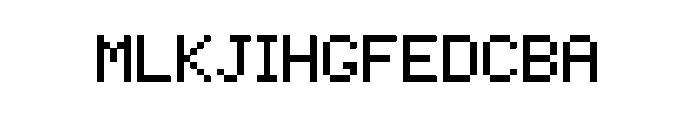 PixelCrypt Font UPPERCASE