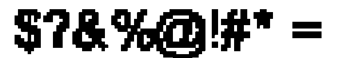 PixelGrunge Font OTHER CHARS