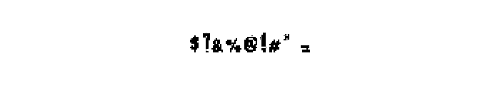 PixelNoise Font OTHER CHARS