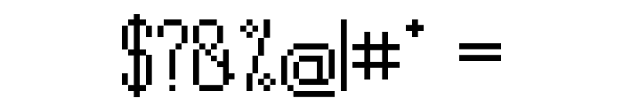 PixelPlay Regular Font OTHER CHARS