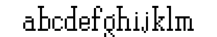 PixelPlay Regular Font LOWERCASE